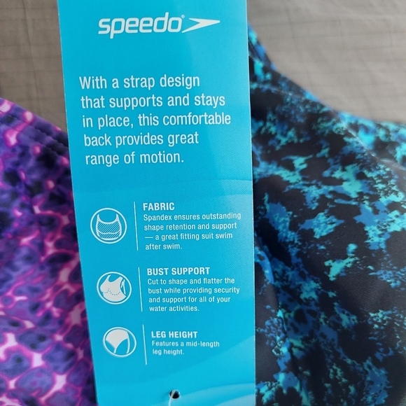 *NWT* 3 Women's One Piece Swimsuits -1 Reebok & 2 Speedo Brand SIZE 18 - Picture 8 of 16